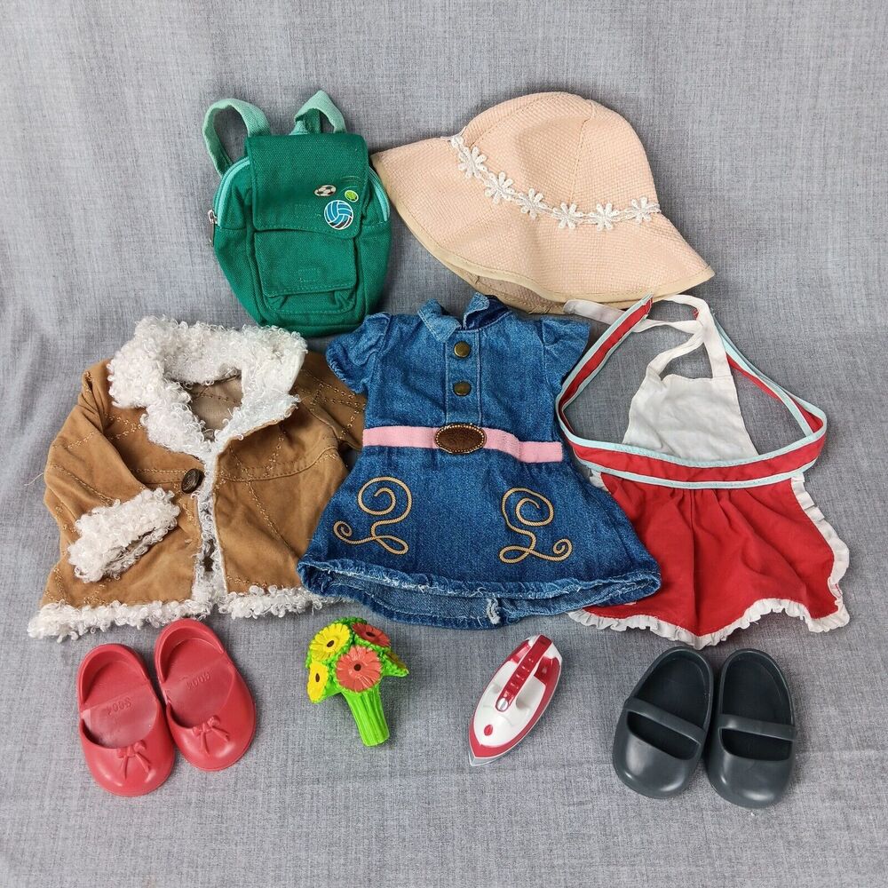 Doll Clothes Mixed Lot My Generation Battan Backpack Shoes Jacket Hat Iron Flaws